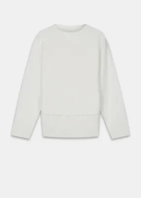 Les Basics X Gloverall Le Boat Neck Sweat White