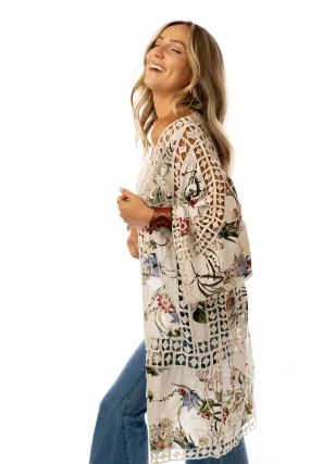 Let's Get Tropical Kimono - Ivory