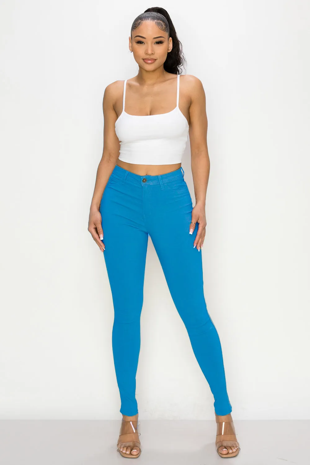 LV-300 OCEAN HIGH WAISTED COLORED JEANS