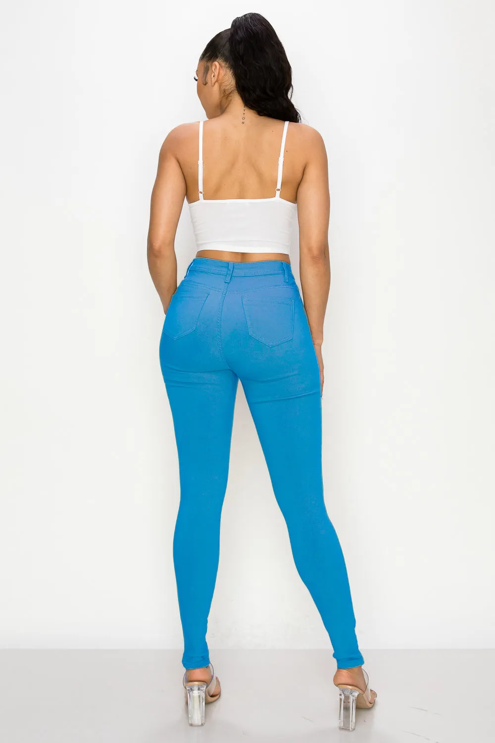 LV-300 OCEAN HIGH WAISTED COLORED JEANS