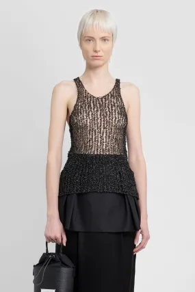 MAISON MARGIELA WOMAN BLACK TOPS