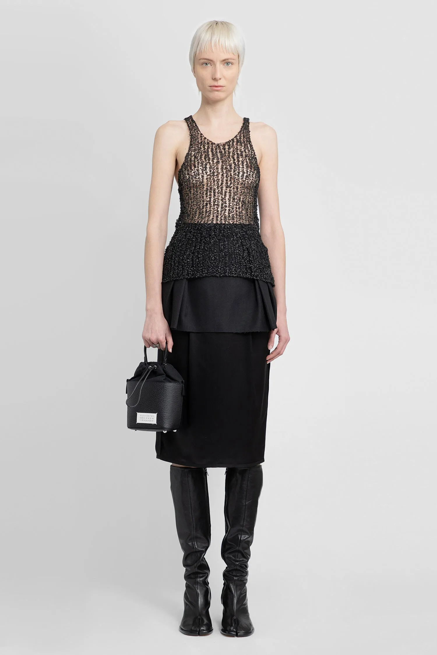 MAISON MARGIELA WOMAN BLACK TOPS