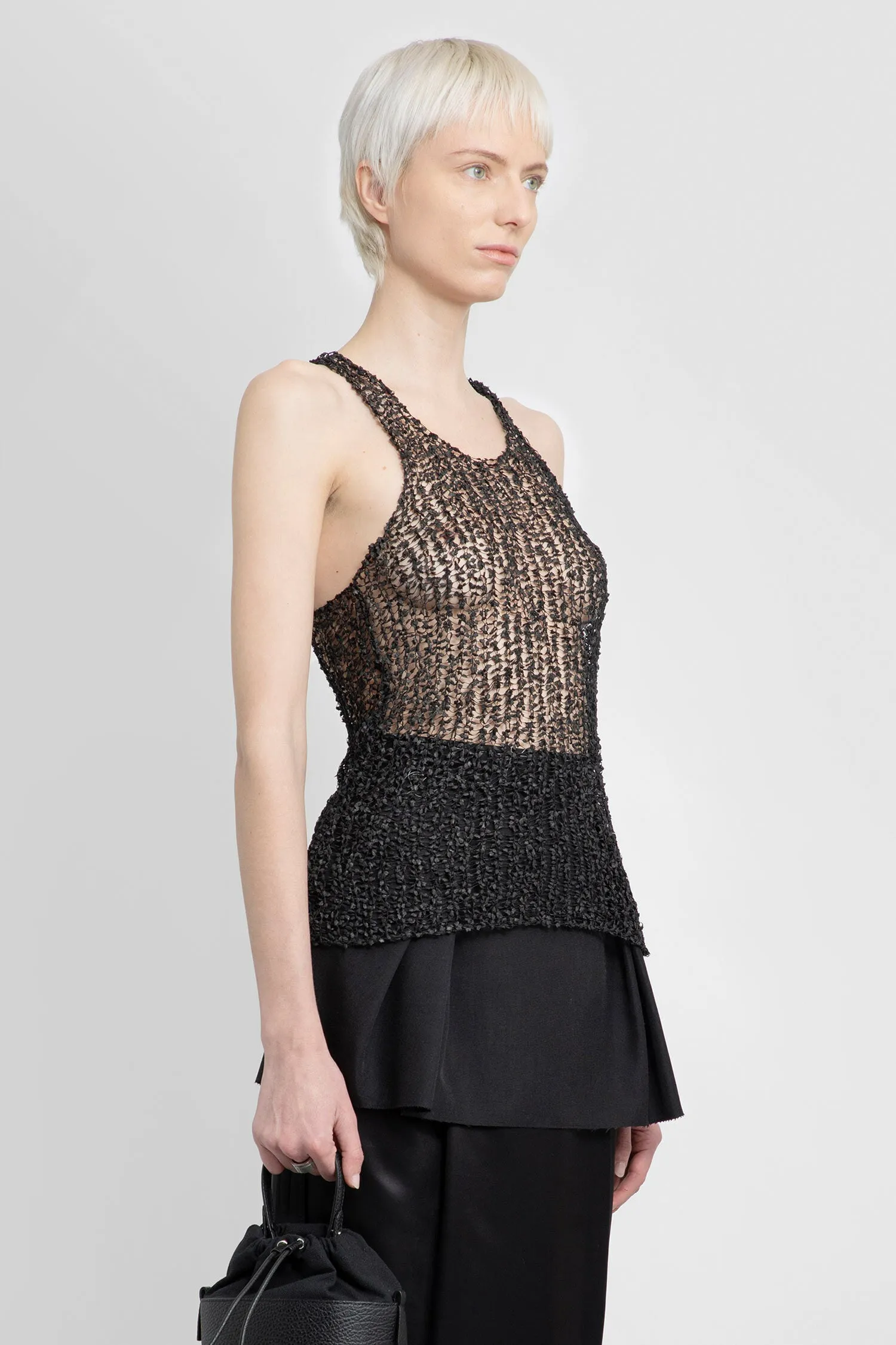 MAISON MARGIELA WOMAN BLACK TOPS