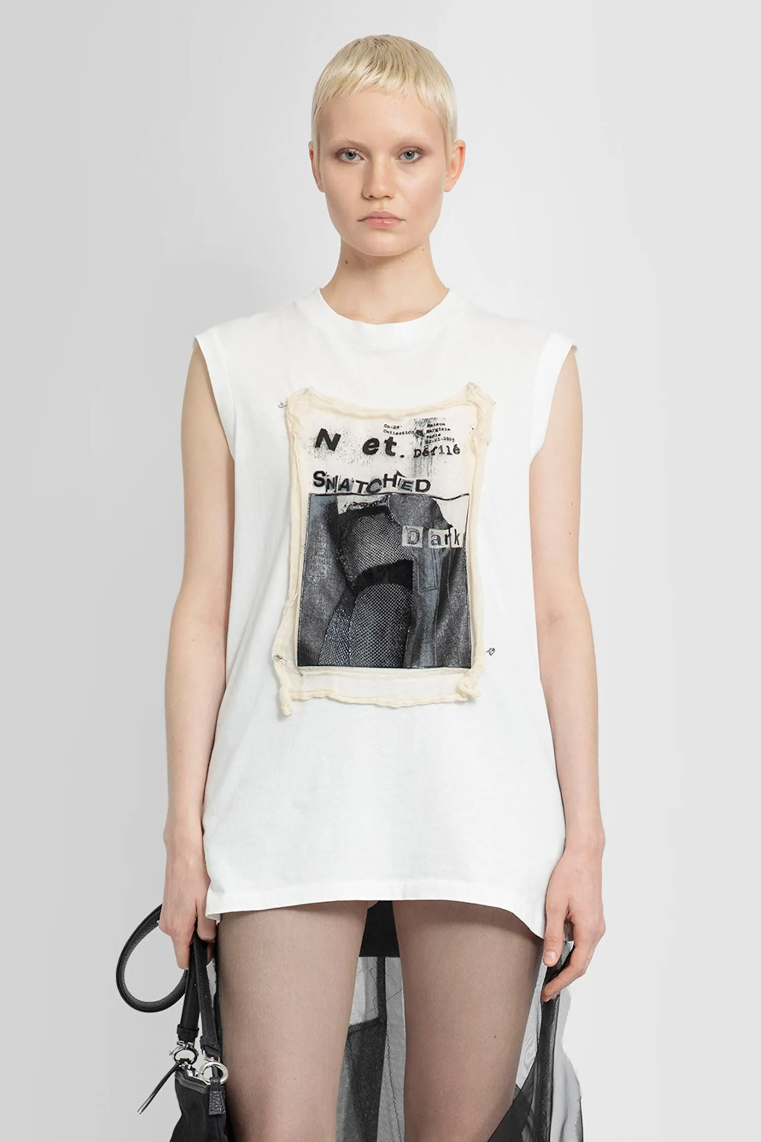 MAISON MARGIELA WOMAN WHITE T-SHIRTS & TANK TOPS