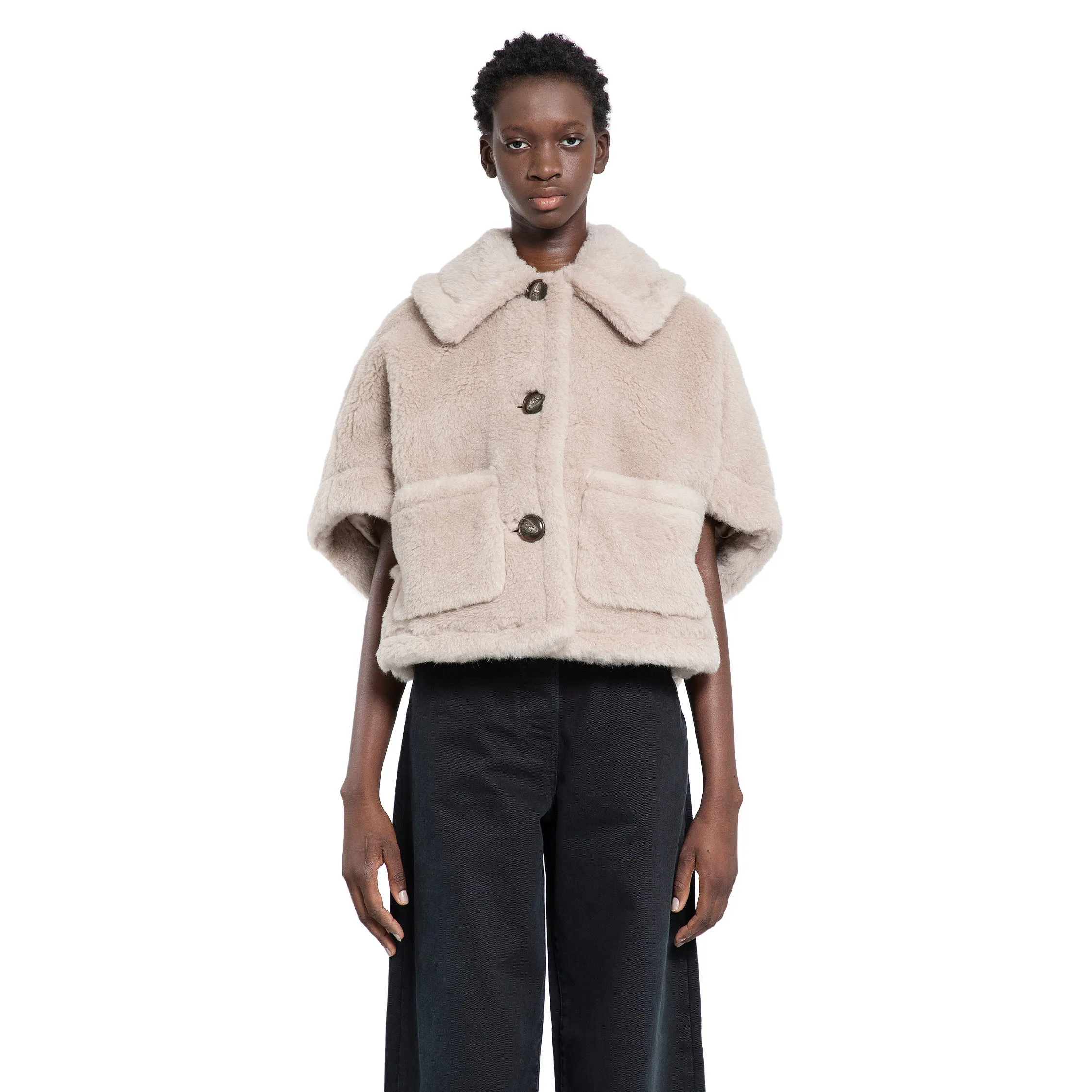 MAX MARA WOMAN BEIGE COATS