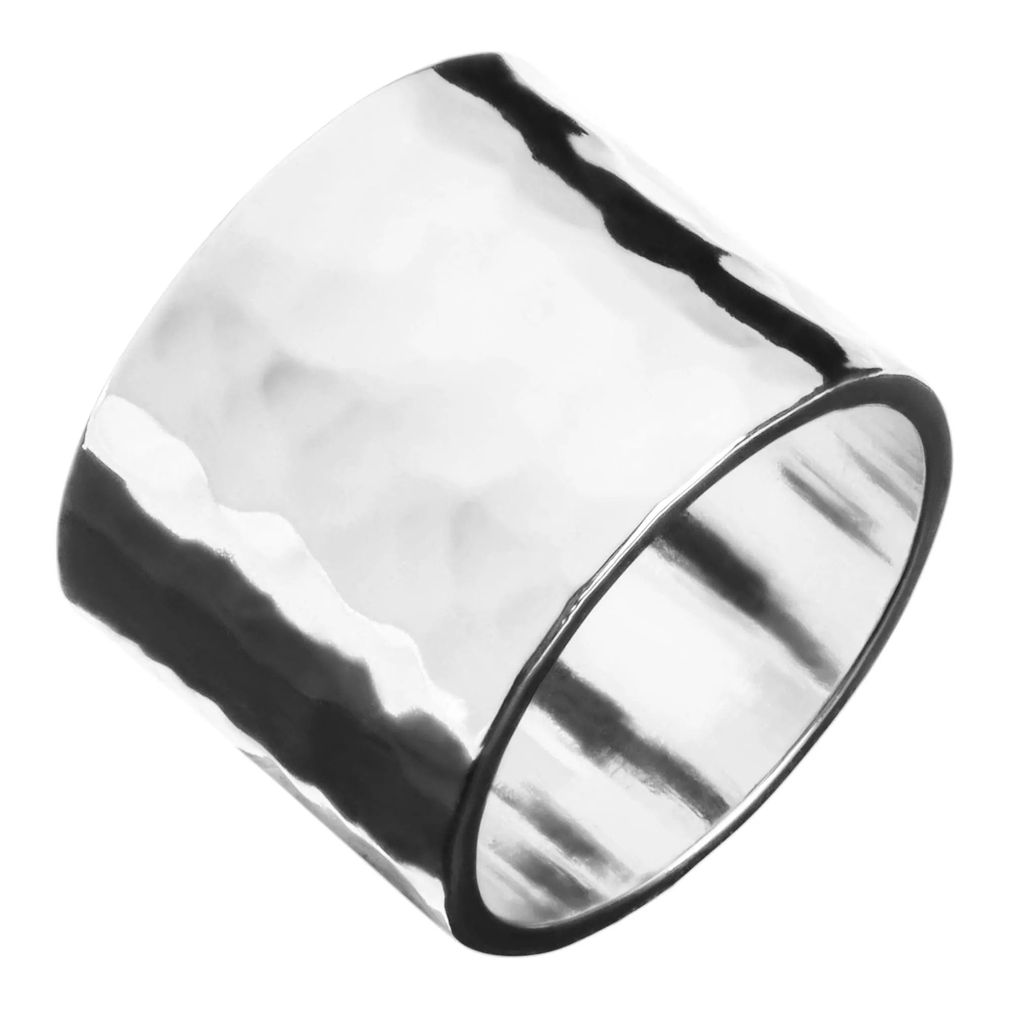 Men's Hammered Wide Ring