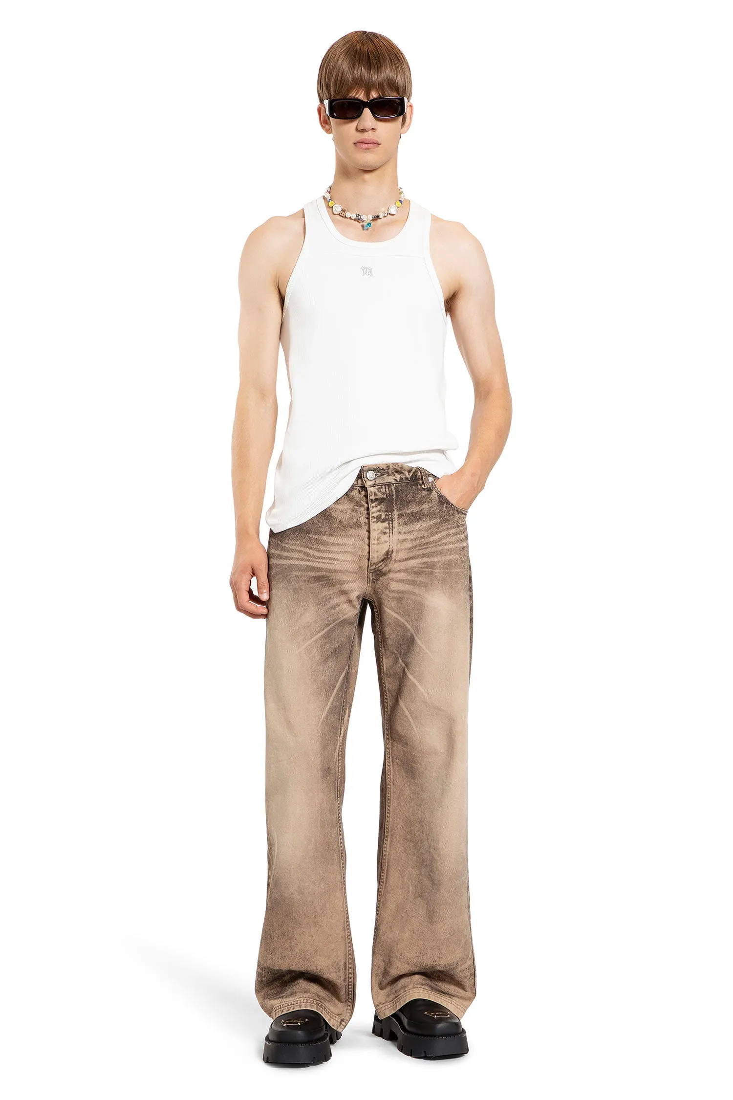 MISBHV MAN WHITE T-SHIRTS & TANK TOPS