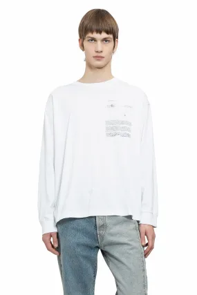 MM6 MAISON MARGIELA MAN WHITE T-SHIRTS & TANK TOPS