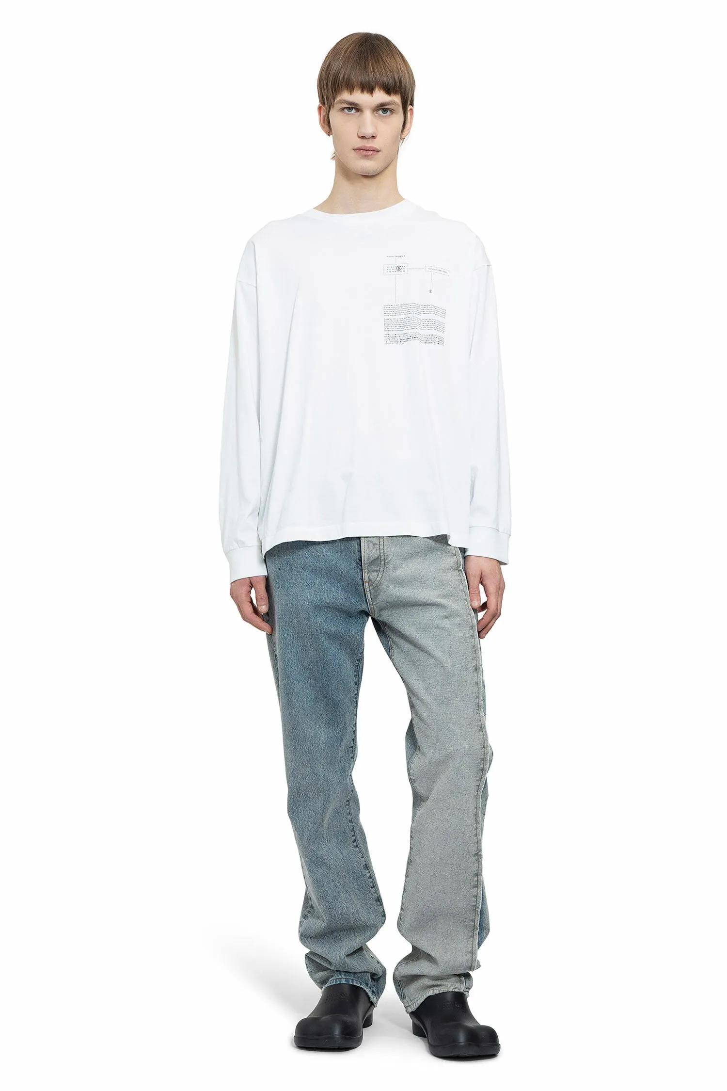 MM6 MAISON MARGIELA MAN WHITE T-SHIRTS & TANK TOPS