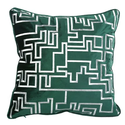 Modern Emerald Green Throw Cushion