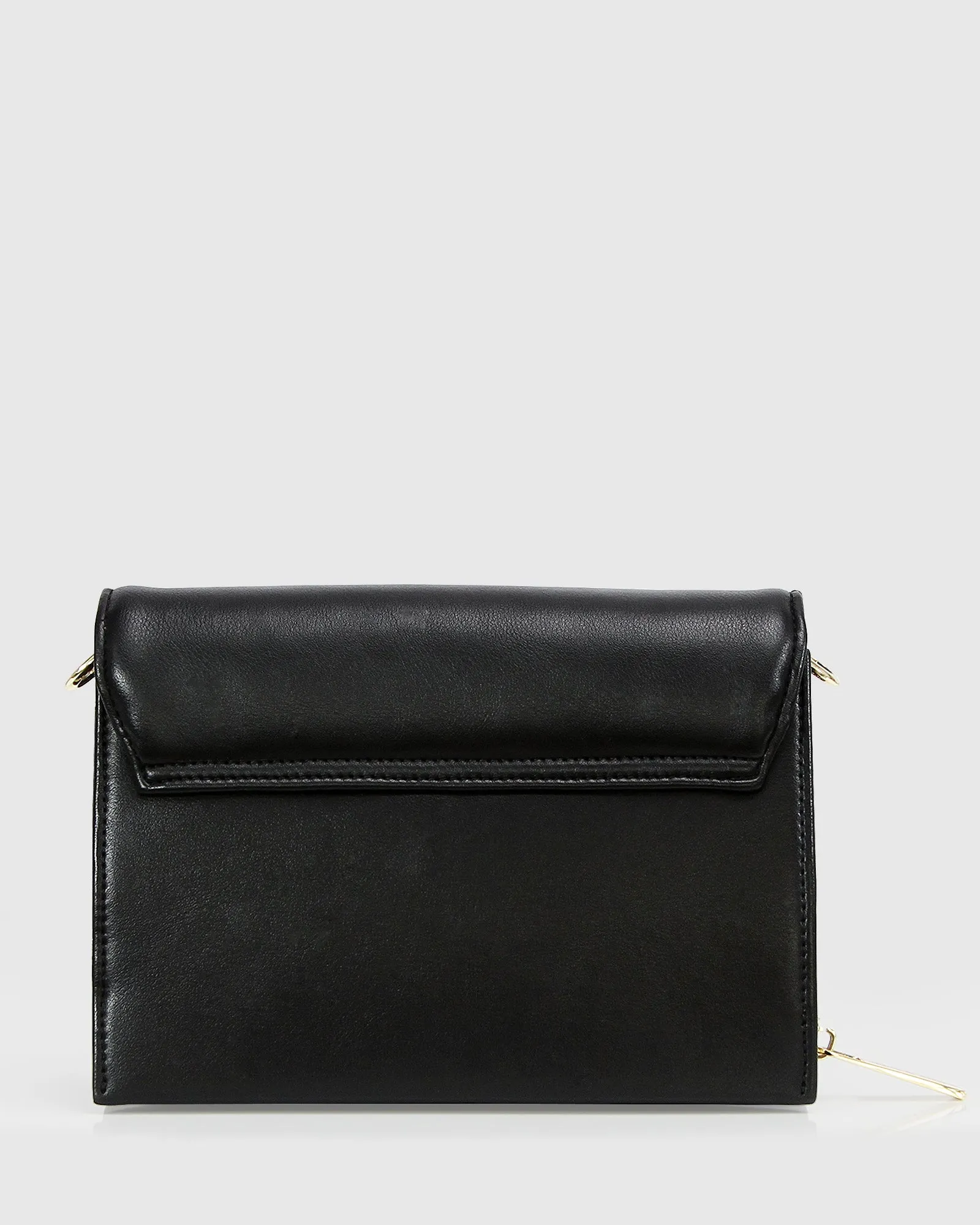 Moonlit Drive Leather Crossbody Bag - Black