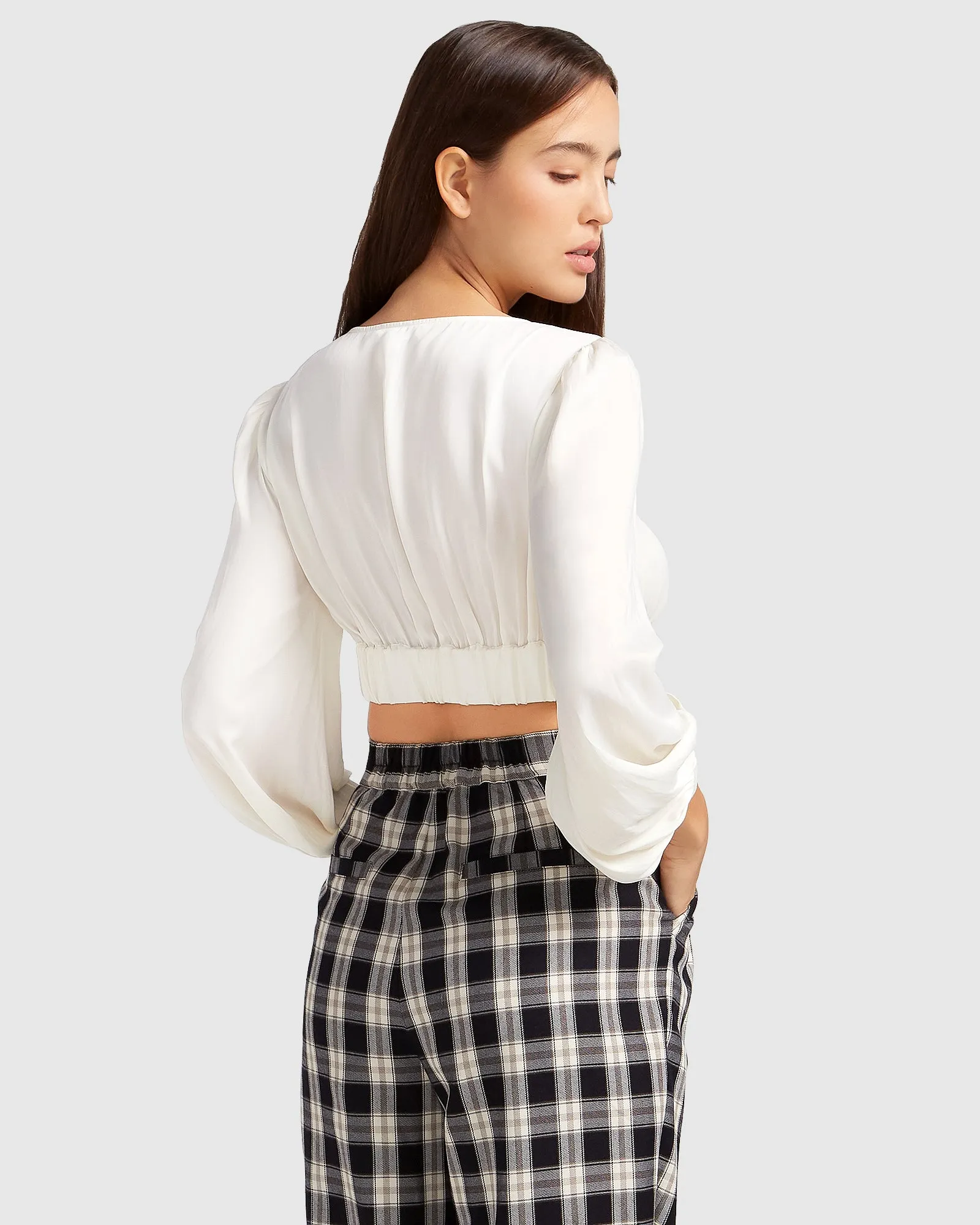 No Way Home Cropped Top - Off-White