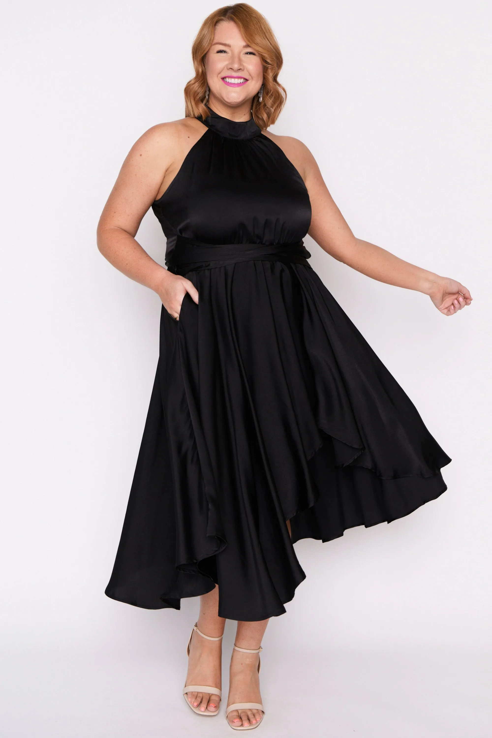 Oceania Black Party Dress