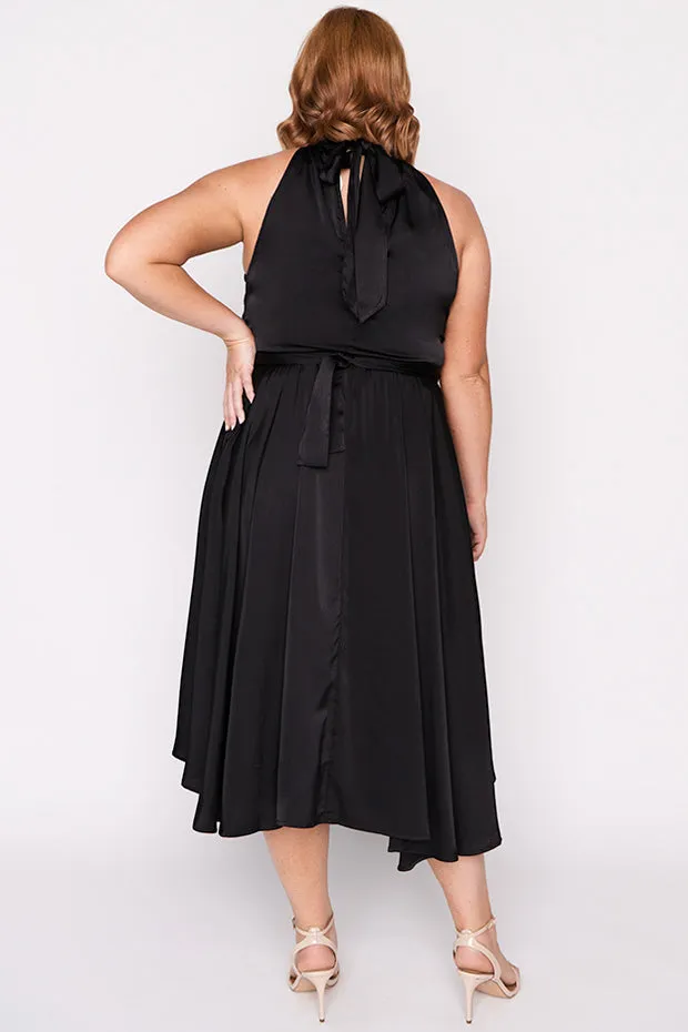 Oceania Black Party Dress
