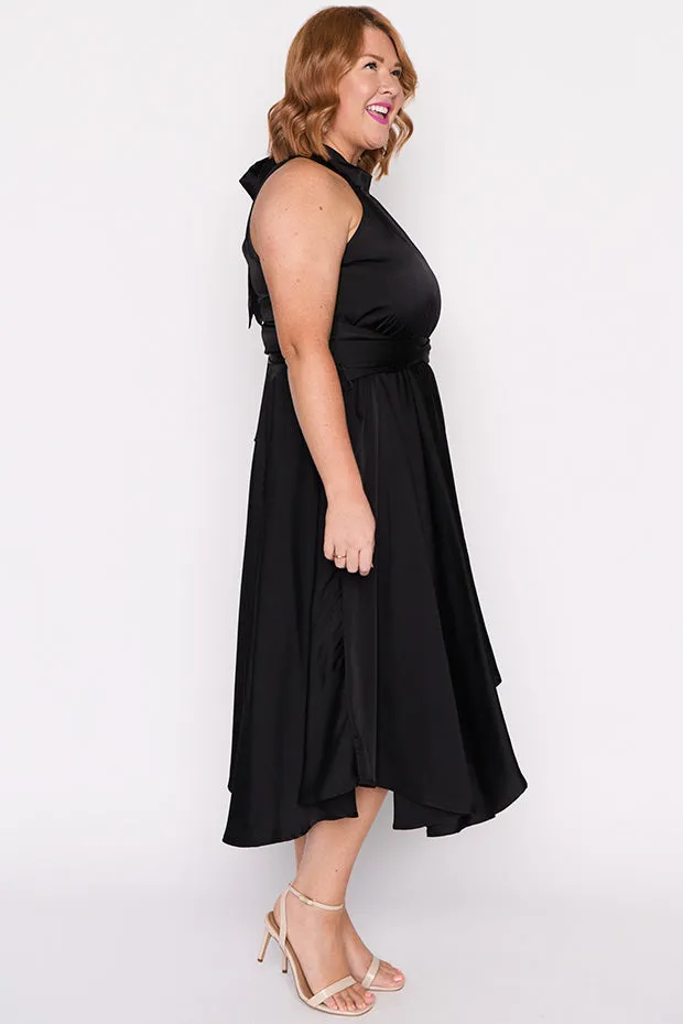 Oceania Black Party Dress