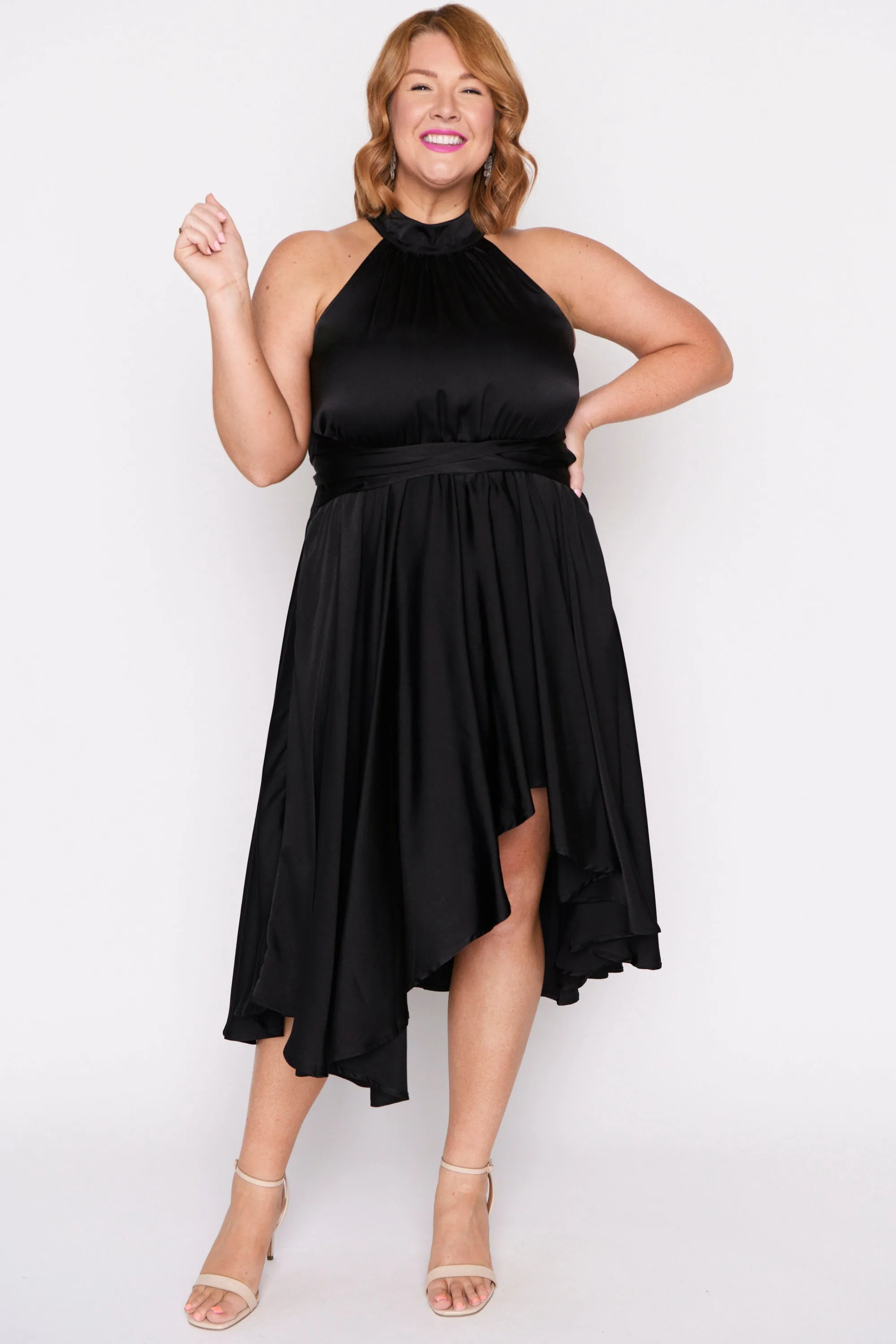 Oceania Black Party Dress