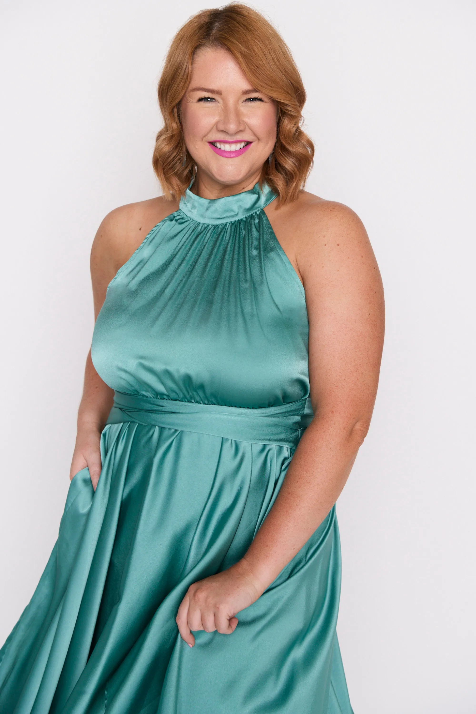 Oceania Wasabi Green Party Dress