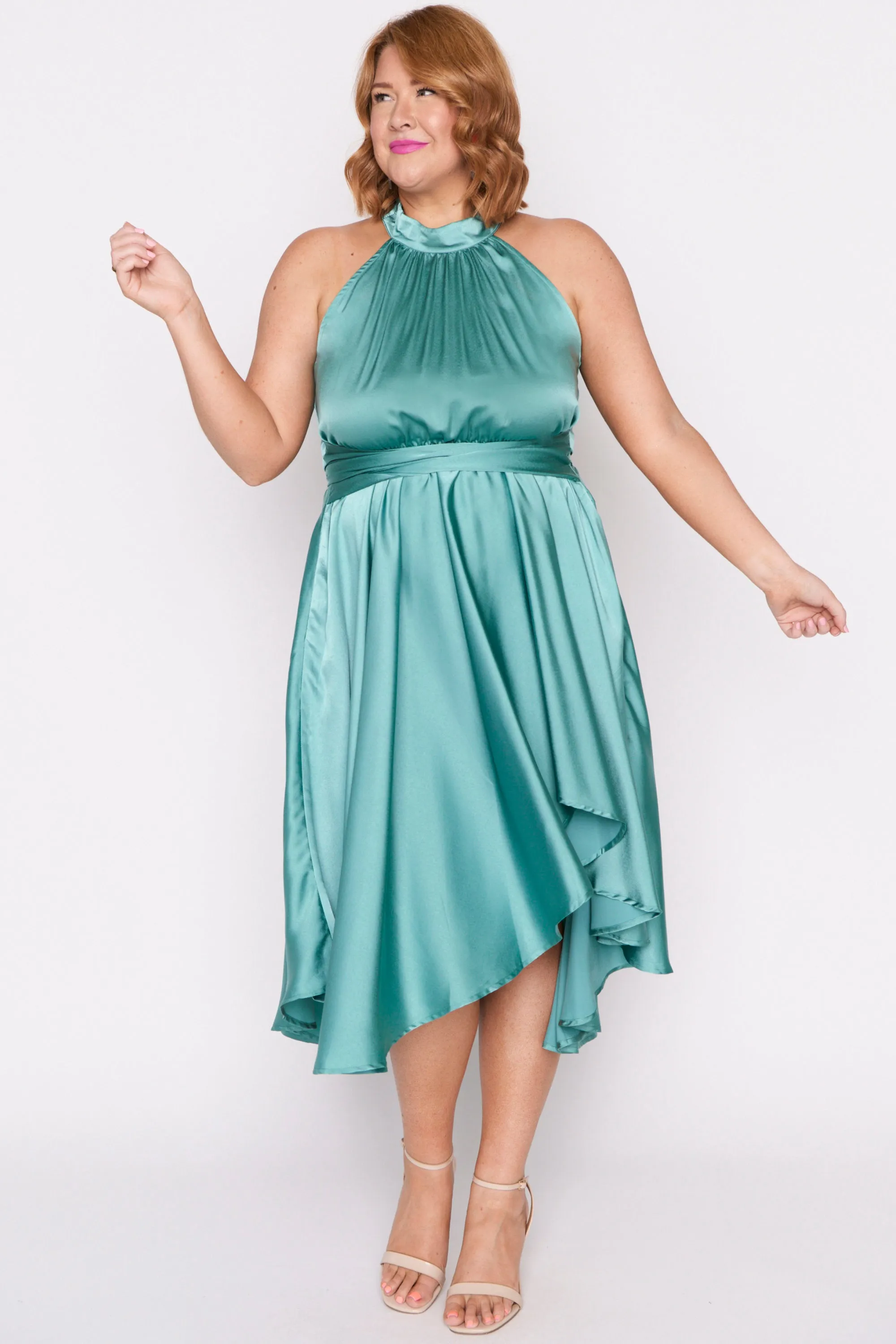 Oceania Wasabi Green Party Dress