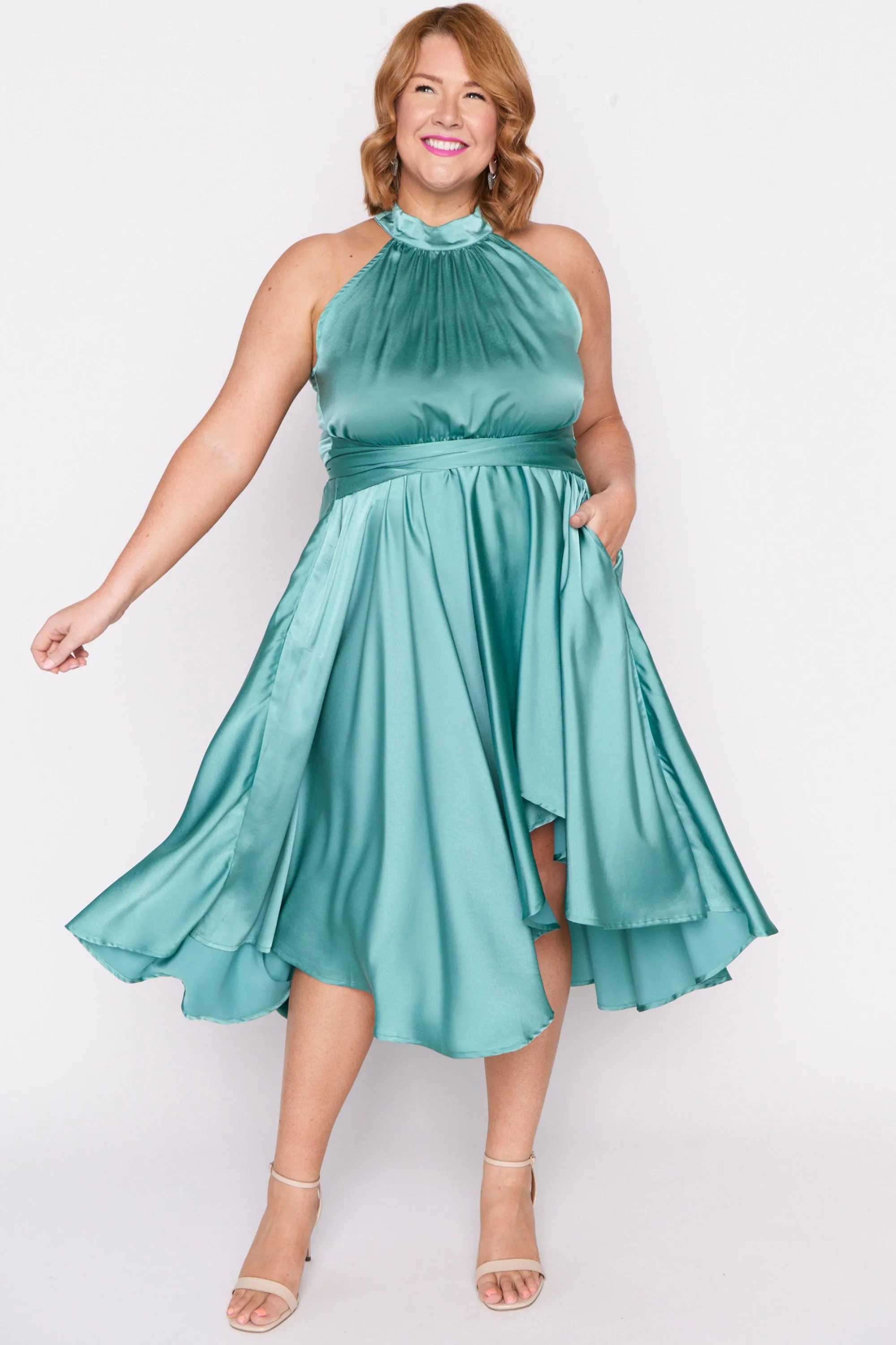 Oceania Wasabi Green Party Dress