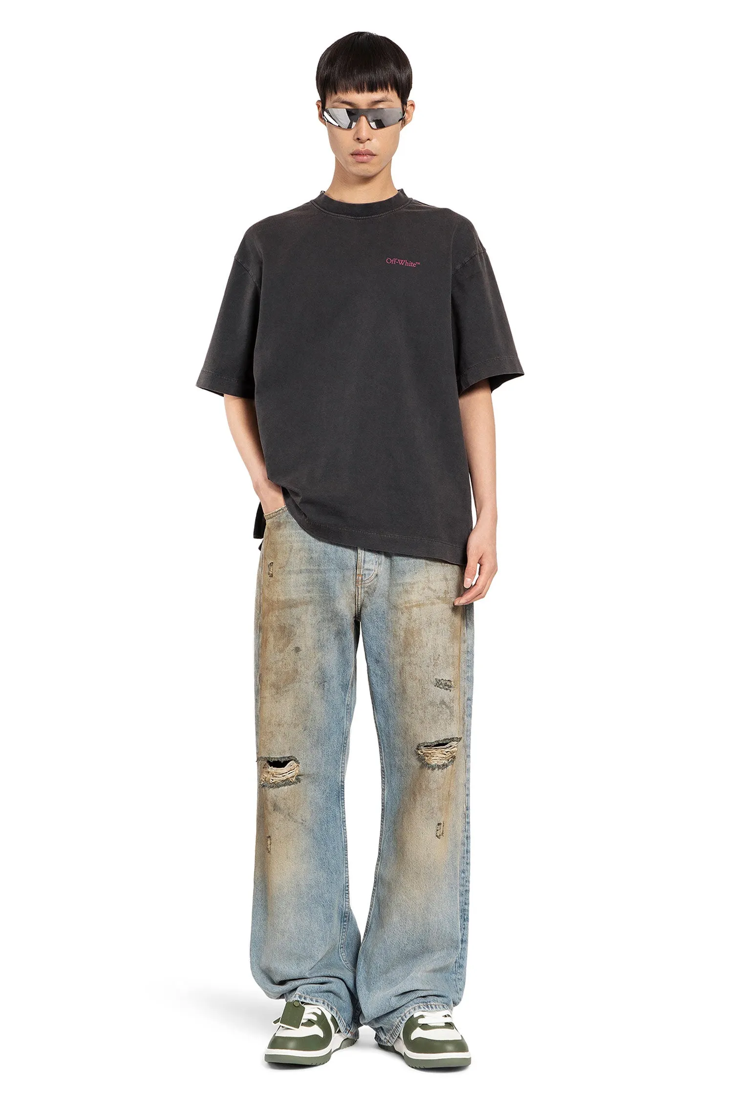 OFF-WHITE MAN BLACK T-SHIRTS & TANK TOPS
