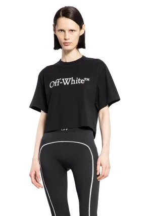 OFF-WHITE WOMAN BLACK T-SHIRTS & TANK TOPS