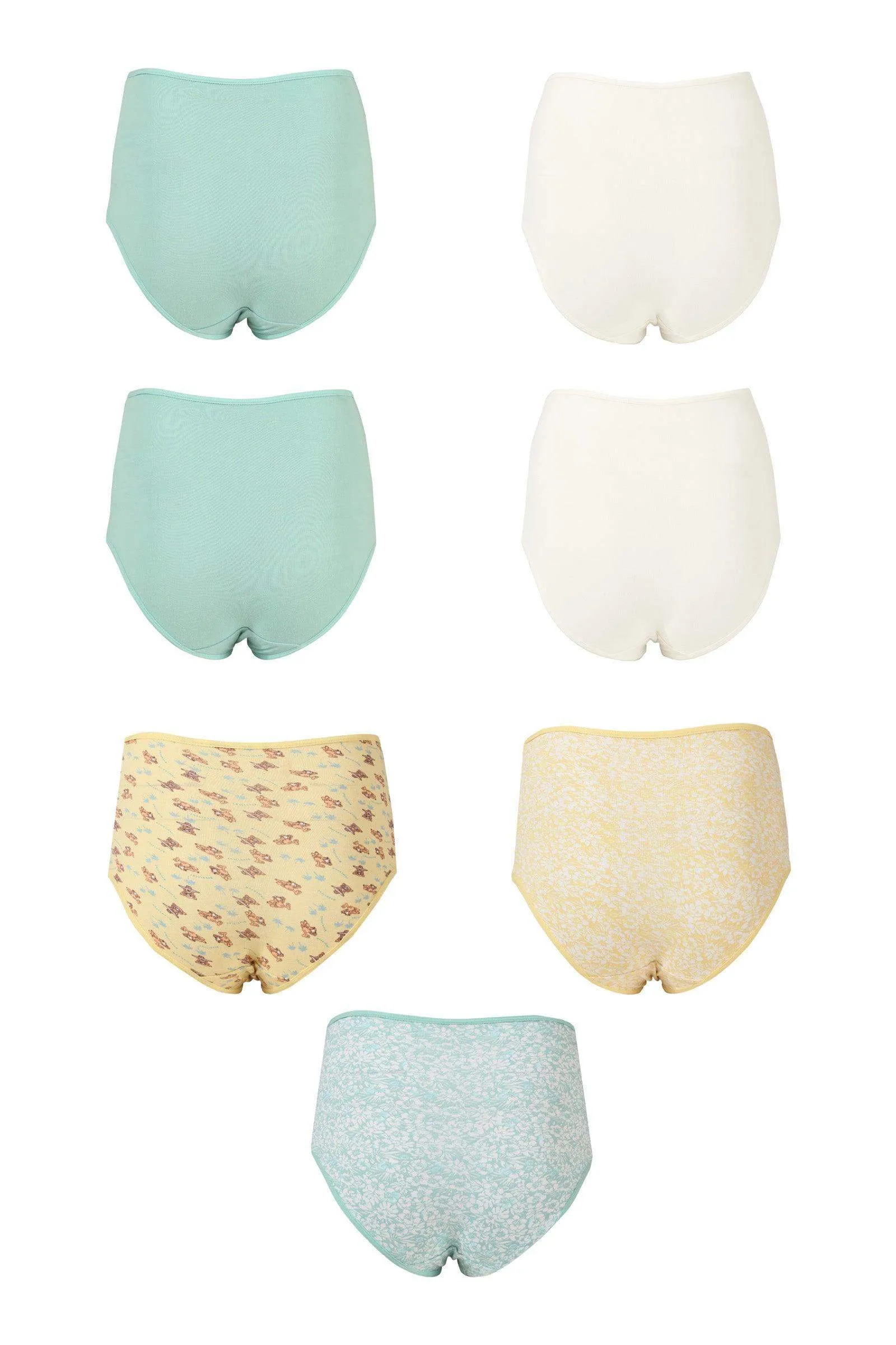 Pack of 7 Colored Full Brief Panties