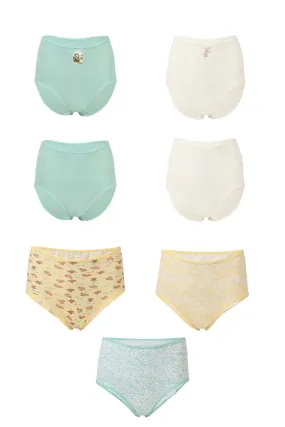 Pack of 7 Colored Full Brief Panties