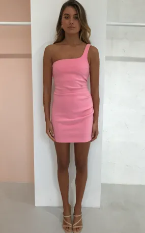 Paloma Mini Dress (Flamingo)