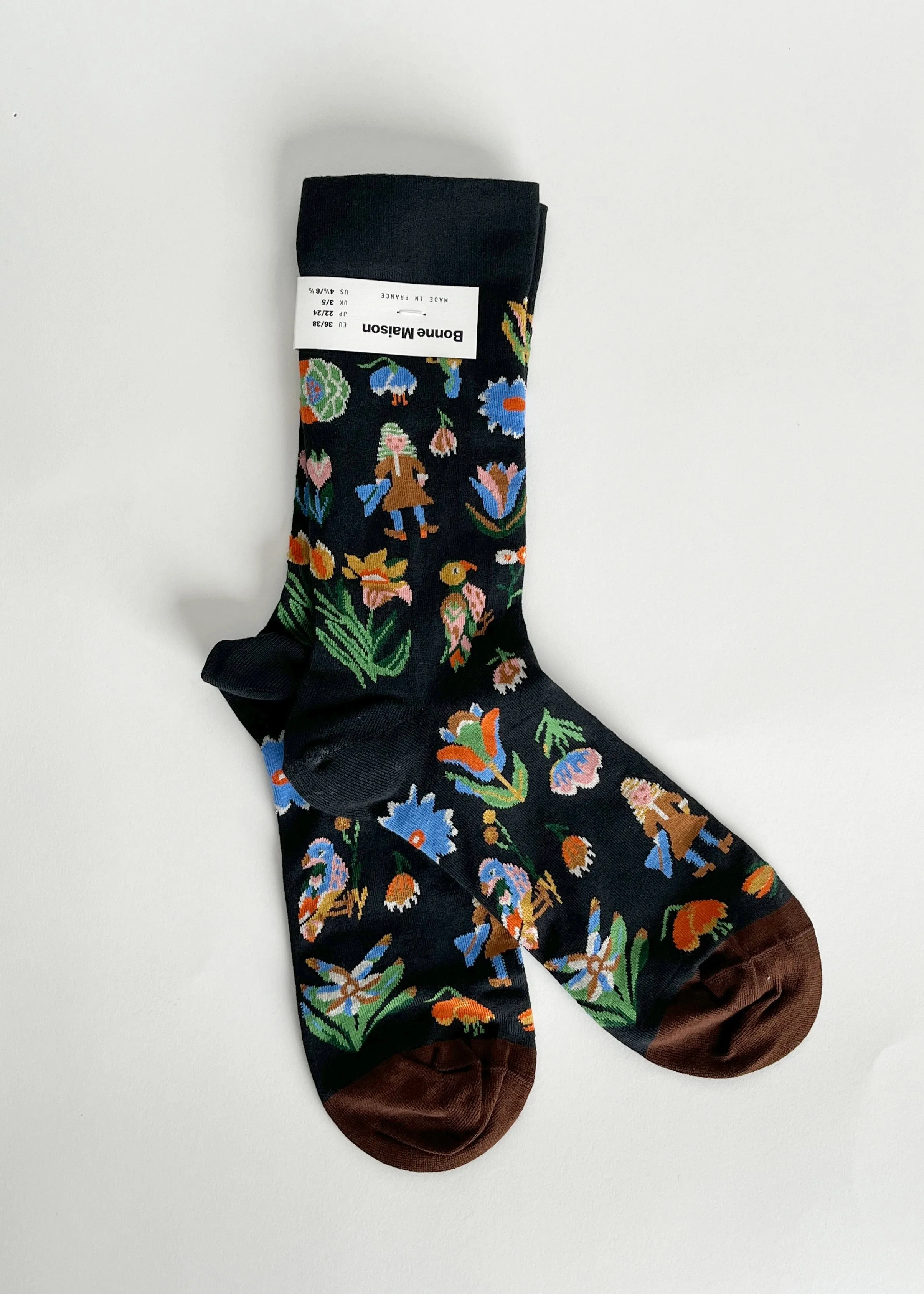 Patterned Crew Socks