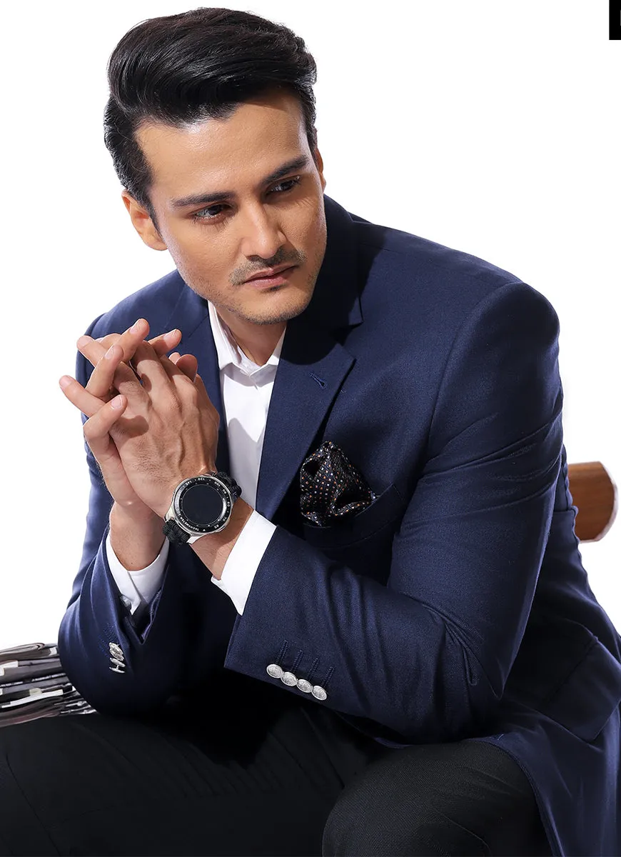 Plain Twill-Navy Blue, Merino Wool, Superior Serge Classic Blazers