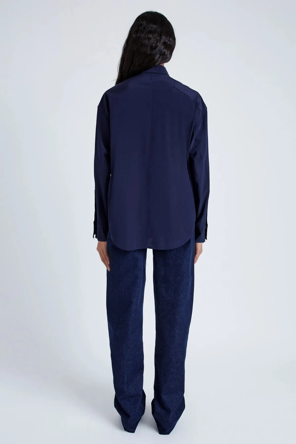 Proenza Schouler Demi Blouse - Navy