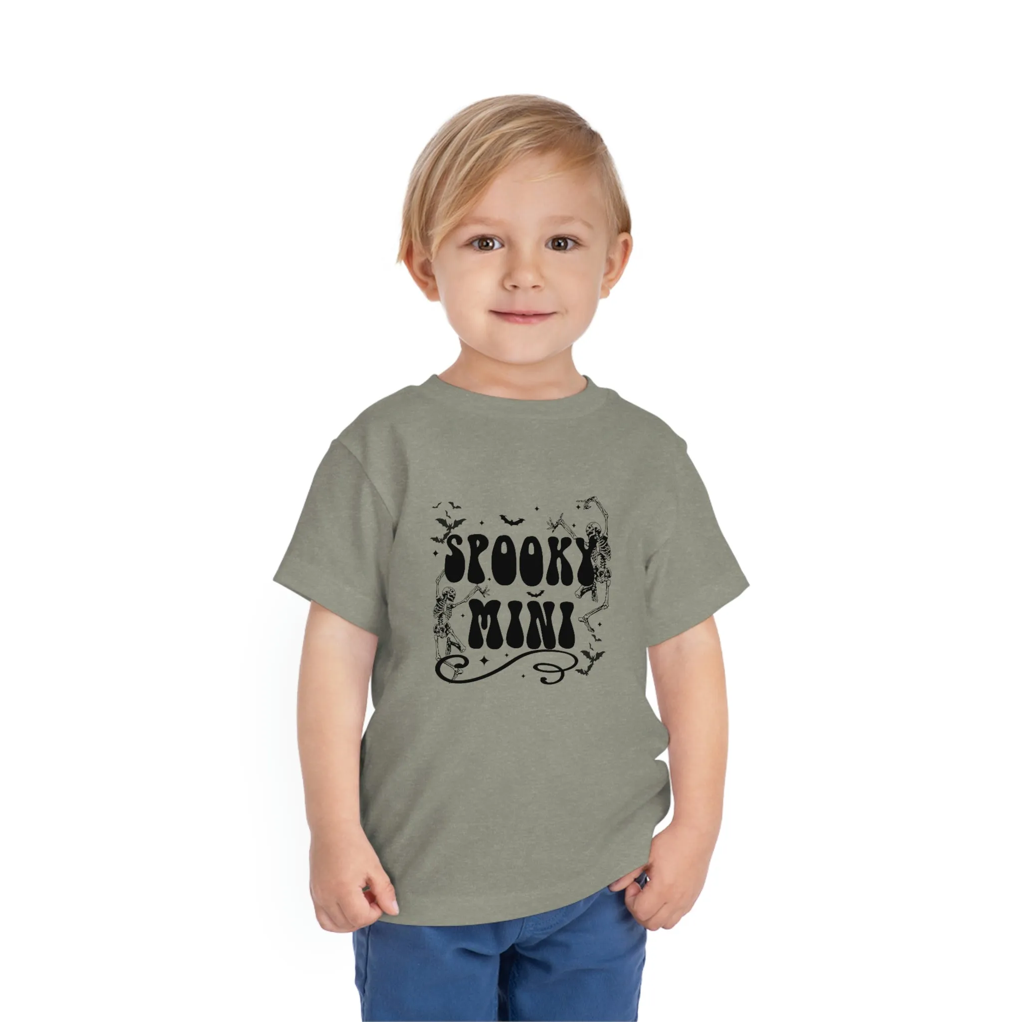 "Spooky Mini" Skeleton Toddler Tee