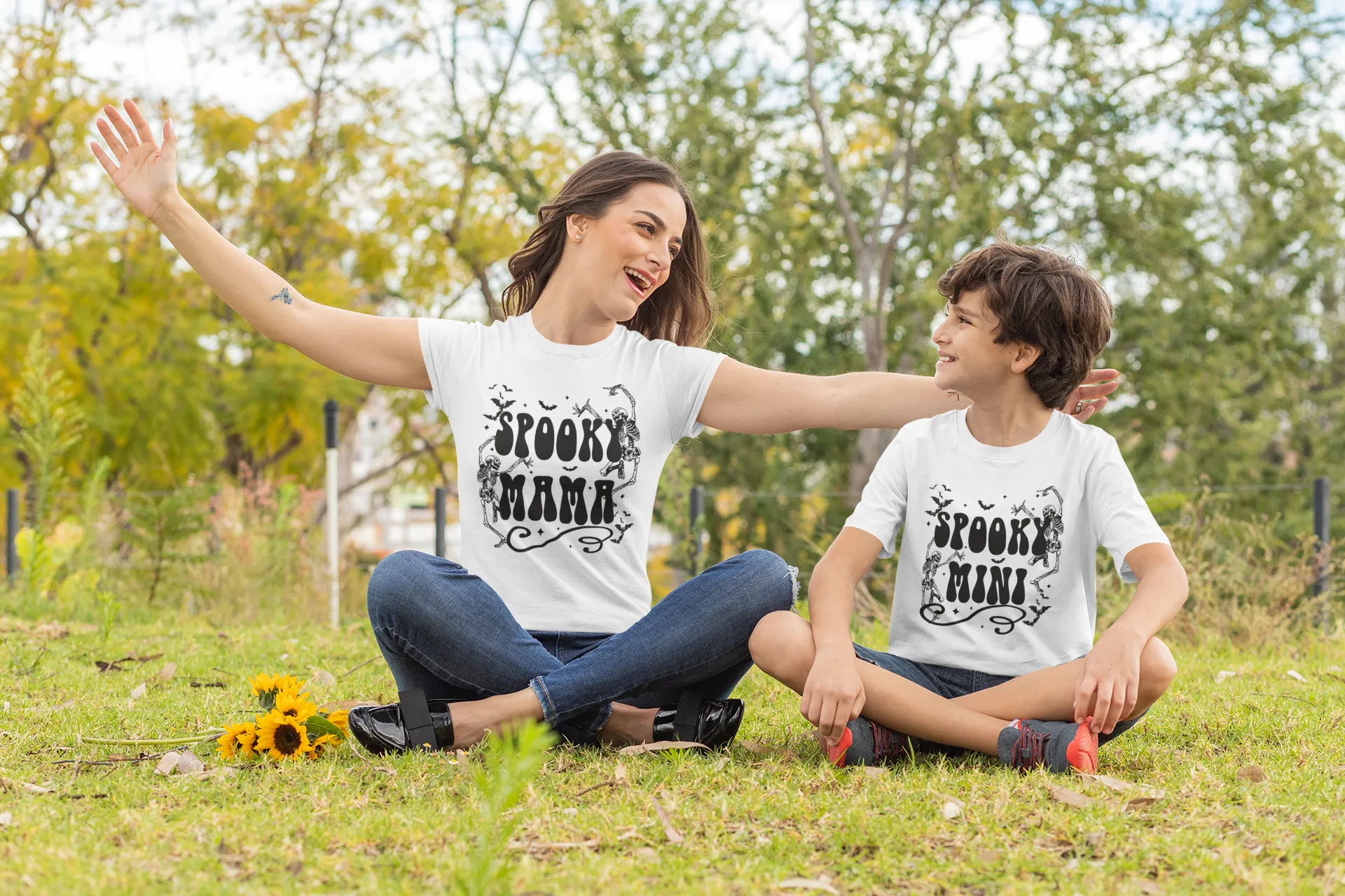 "Spooky Mini" Skeleton Toddler Tee