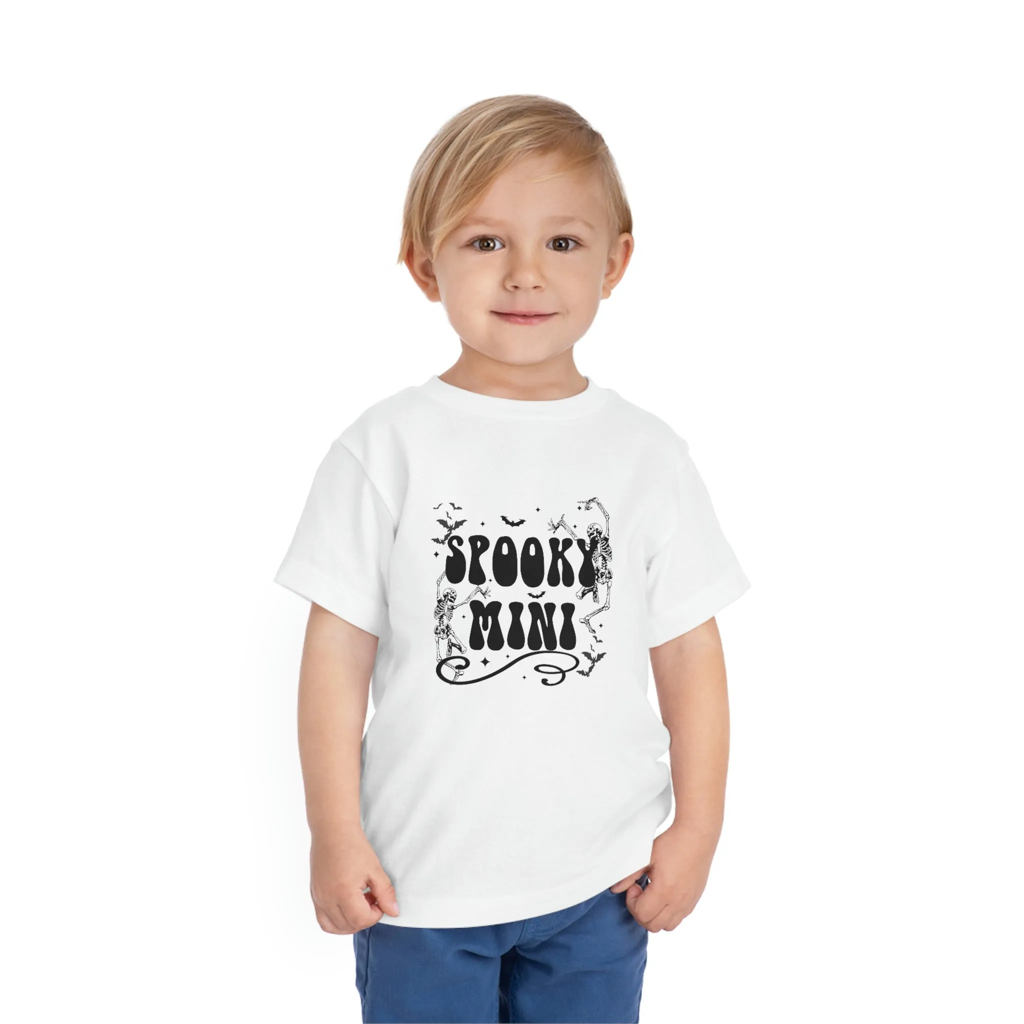"Spooky Mini" Skeleton Toddler Tee