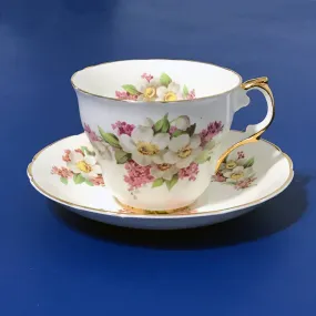 Regency Bone China Floral Cup and Saucer