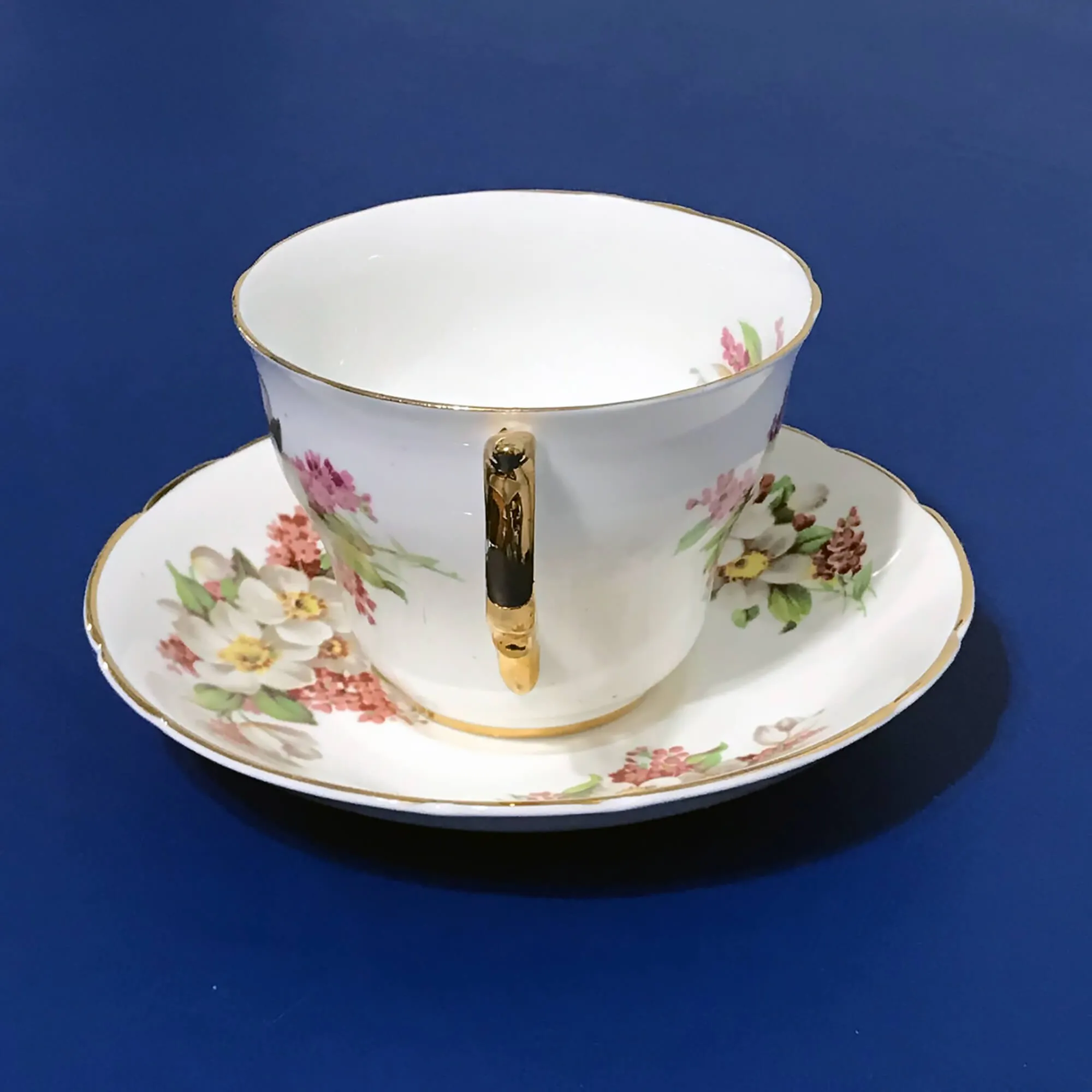 Regency Bone China Floral Cup and Saucer