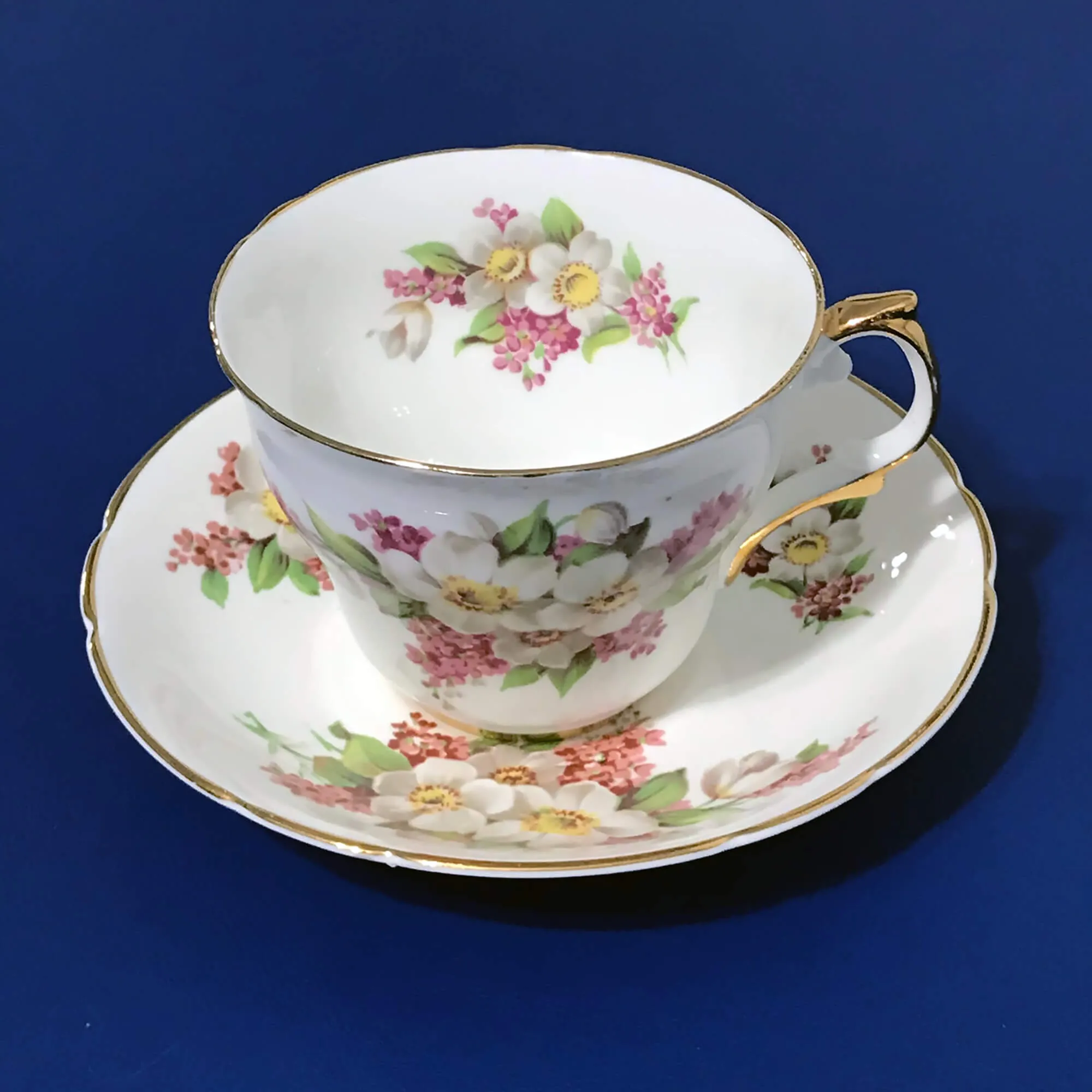 Regency Bone China Floral Cup and Saucer