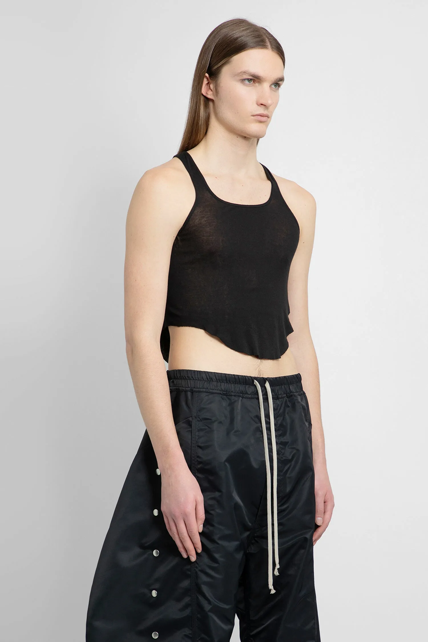 RICK OWENS DRKSHDW MAN BLACK T-SHIRTS & TANK TOPS