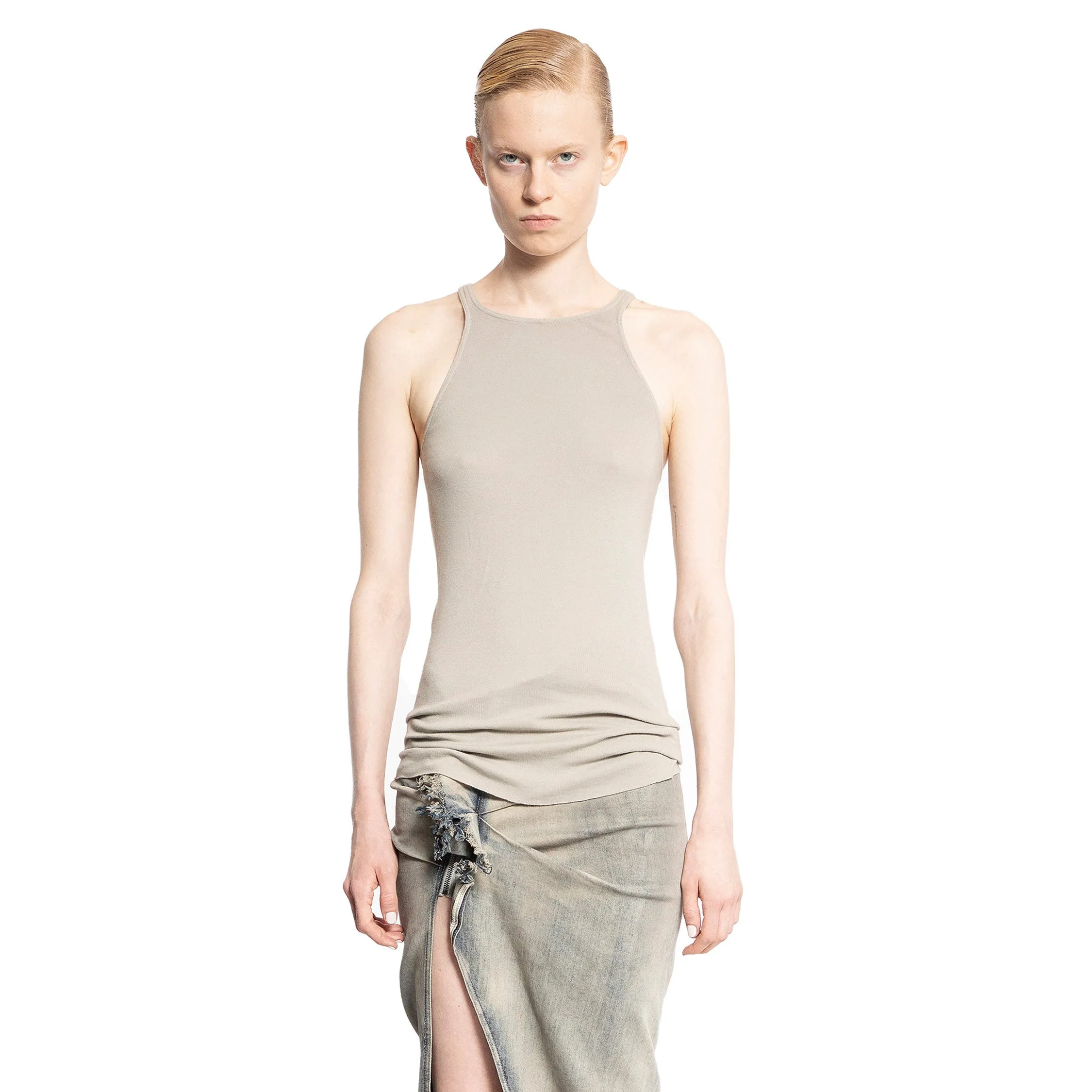 RICK OWENS DRKSHDW WOMAN GREY TOPS