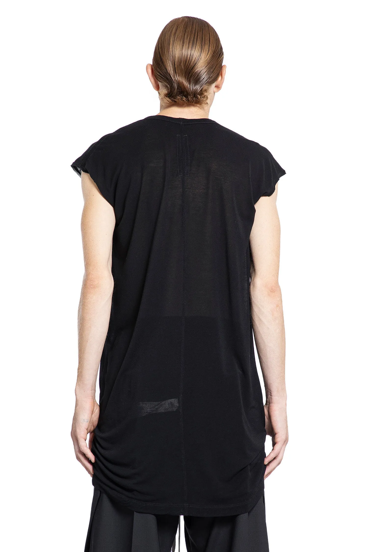 RICK OWENS MAN BLACK T-SHIRTS & TANK TOPS