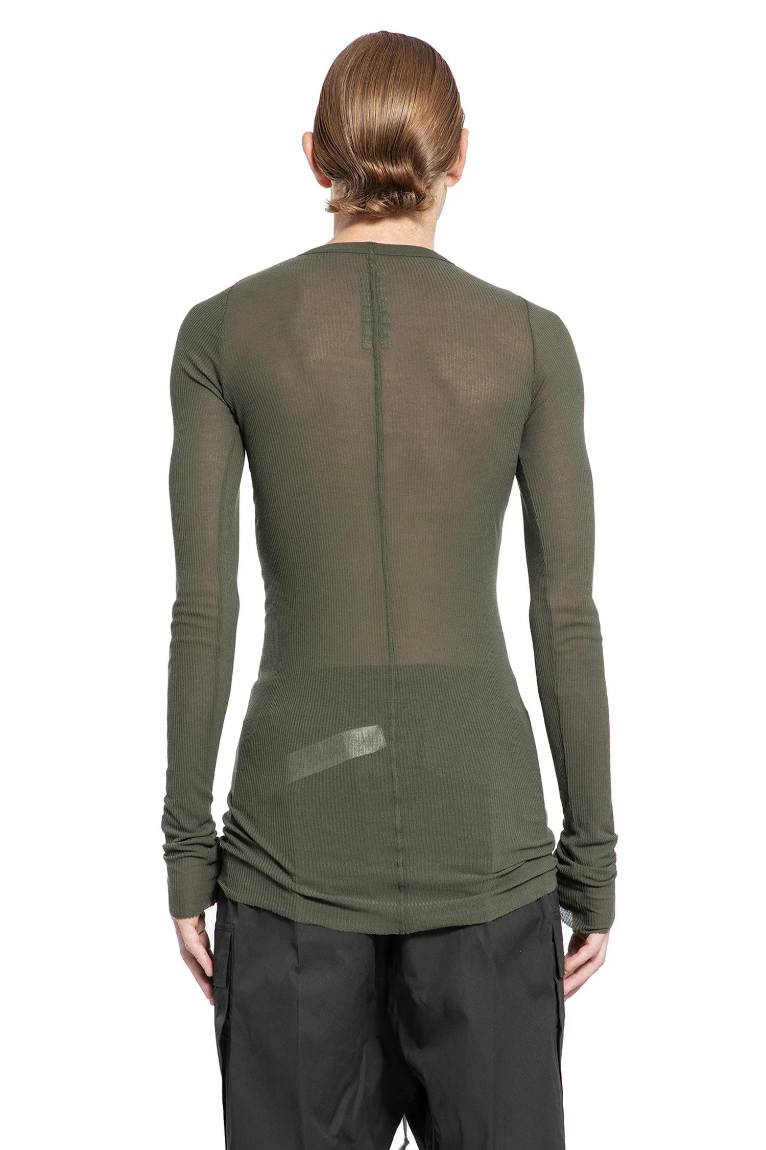 RICK OWENS MAN GREEN T-SHIRTS & TANK TOPS