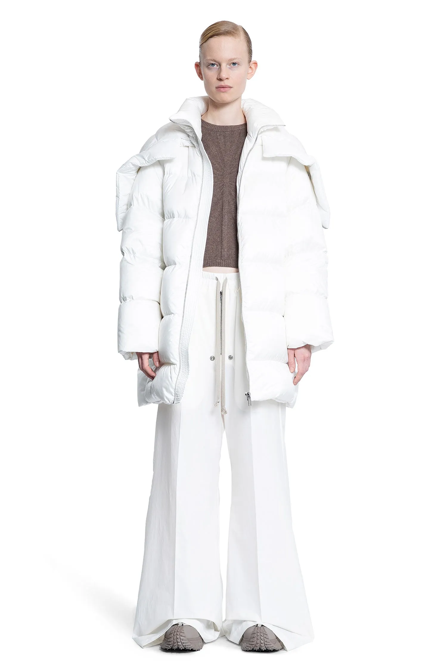 RICK OWENS WOMAN WHITE COATS