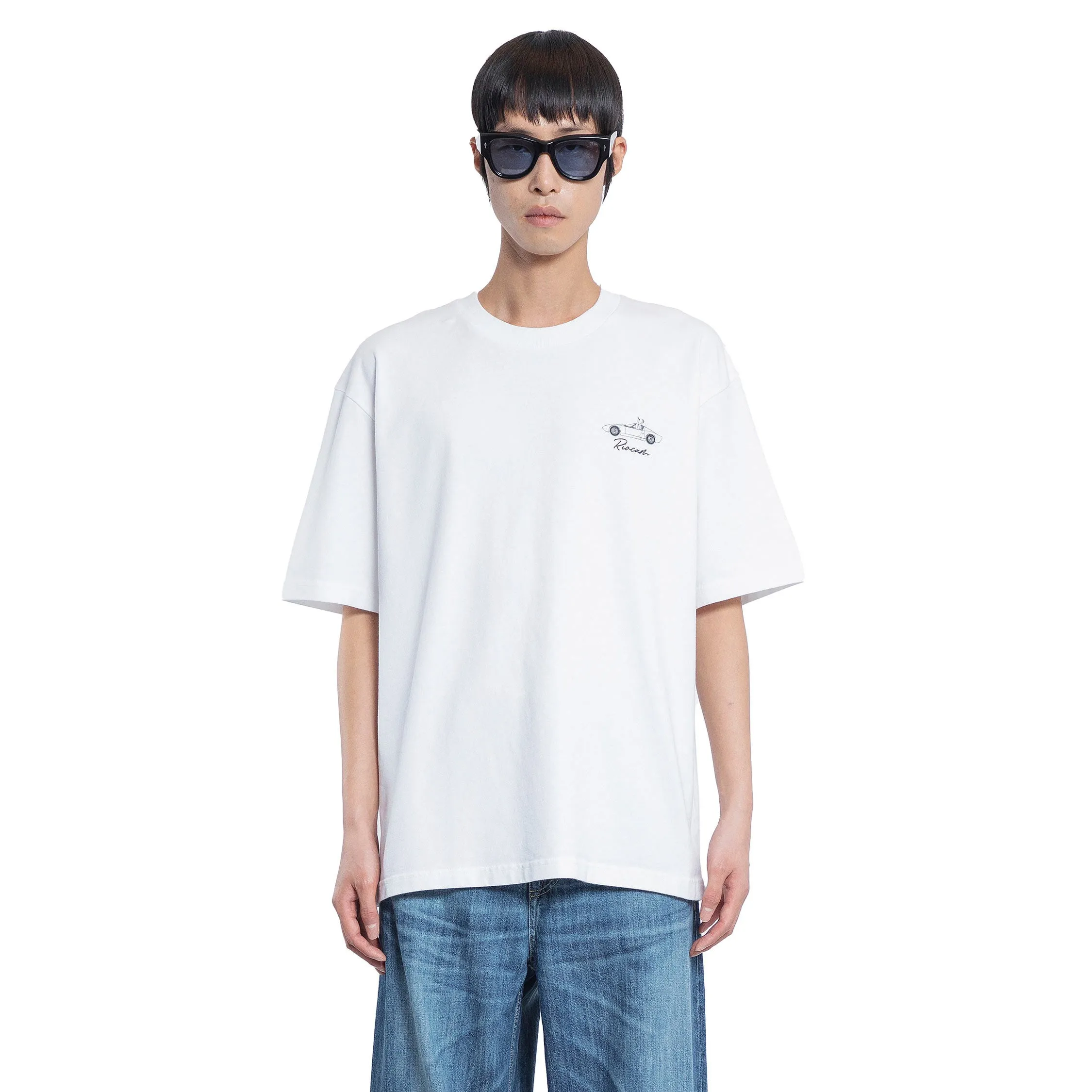 RIOCAM MAN WHITE T-SHIRTS & TANK TOPS