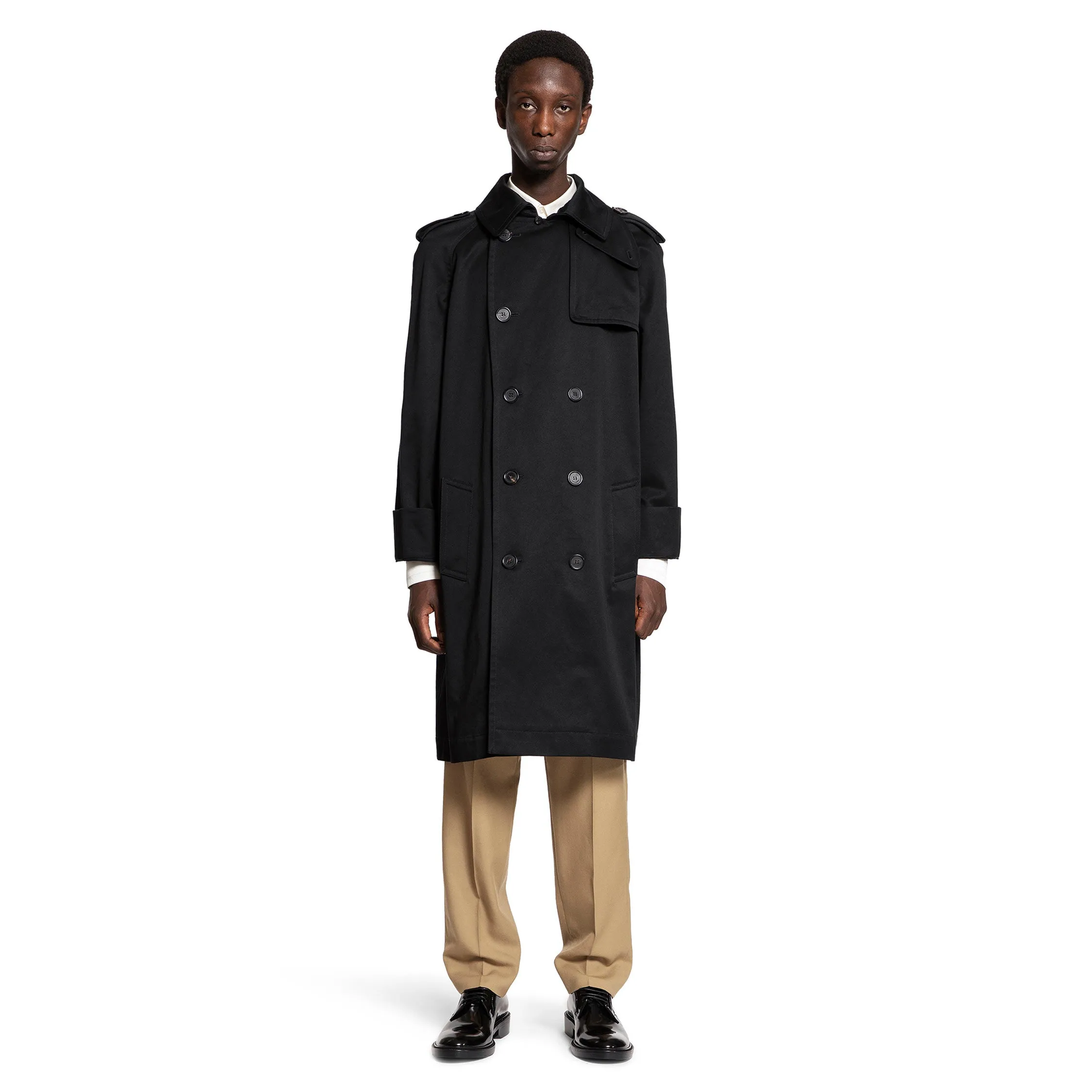 SAINT LAURENT MAN BLACK COATS
