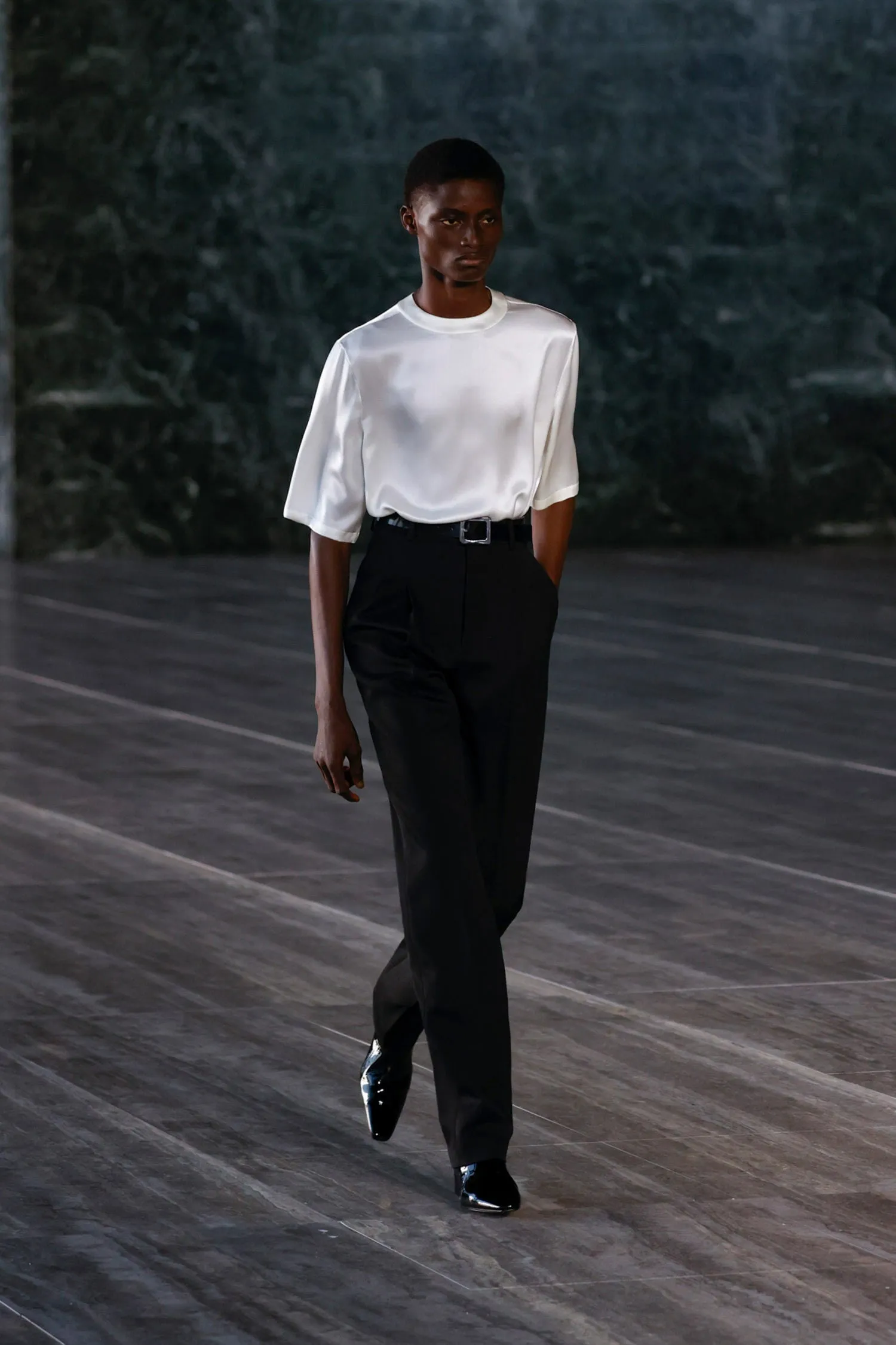 SAINT LAURENT MAN WHITE T-SHIRTS & TANK TOPS