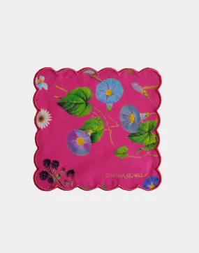 Scallop Embroidered Edge Cocktail Napkin