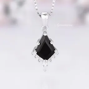 Skye Kite Black Onyx Pendant Necklace- Sterling Silver