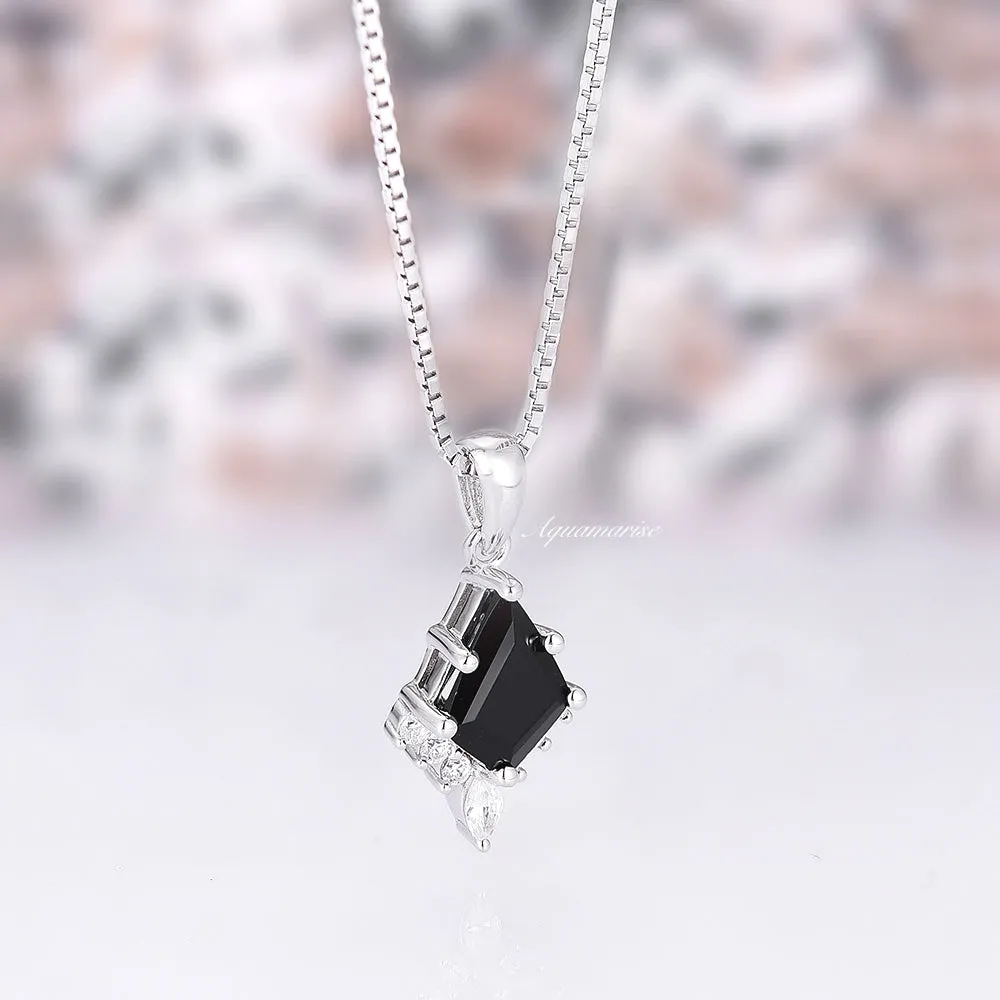 Skye Kite Black Onyx Pendant Necklace- Sterling Silver