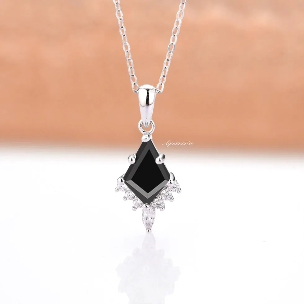 Skye Kite Black Onyx Pendant Necklace- Sterling Silver