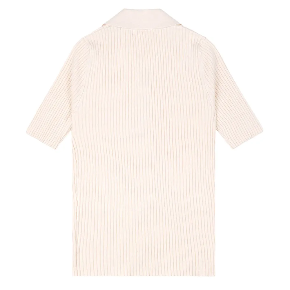 SPORTY & RICH WOMEN'S SRHWC RIBBED POLO